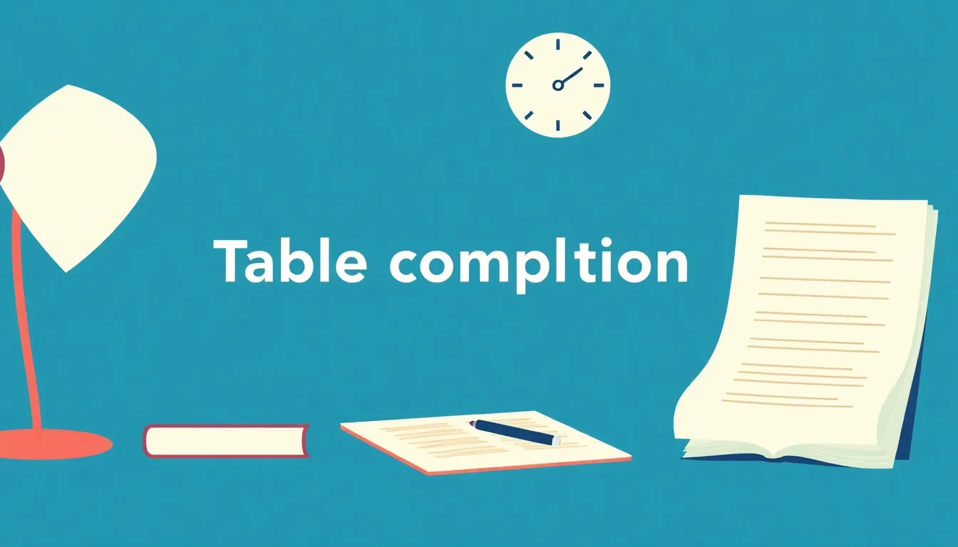 Table completion