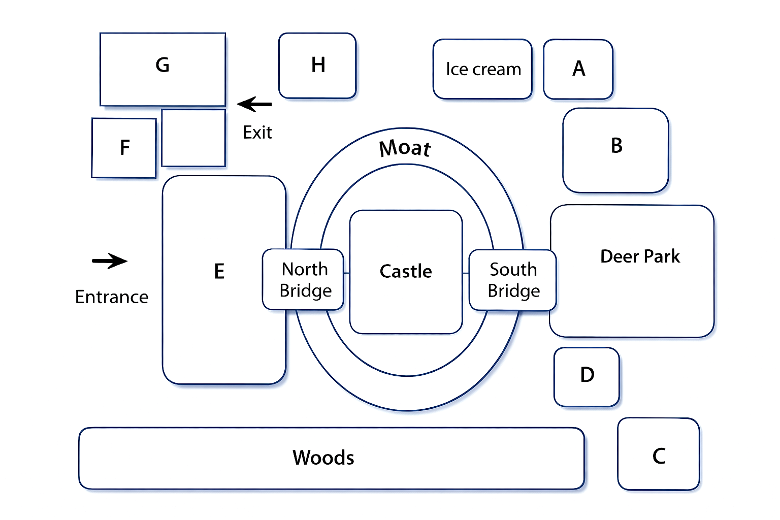 Recreated diagram for questions 11, 12, 13, 14, 15