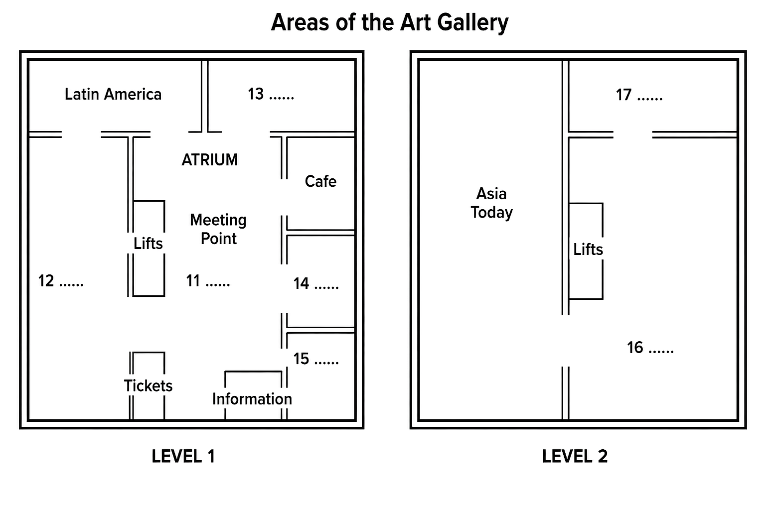 Recreated diagram for questions 11, 12, 13, 14, 15, 16, 17